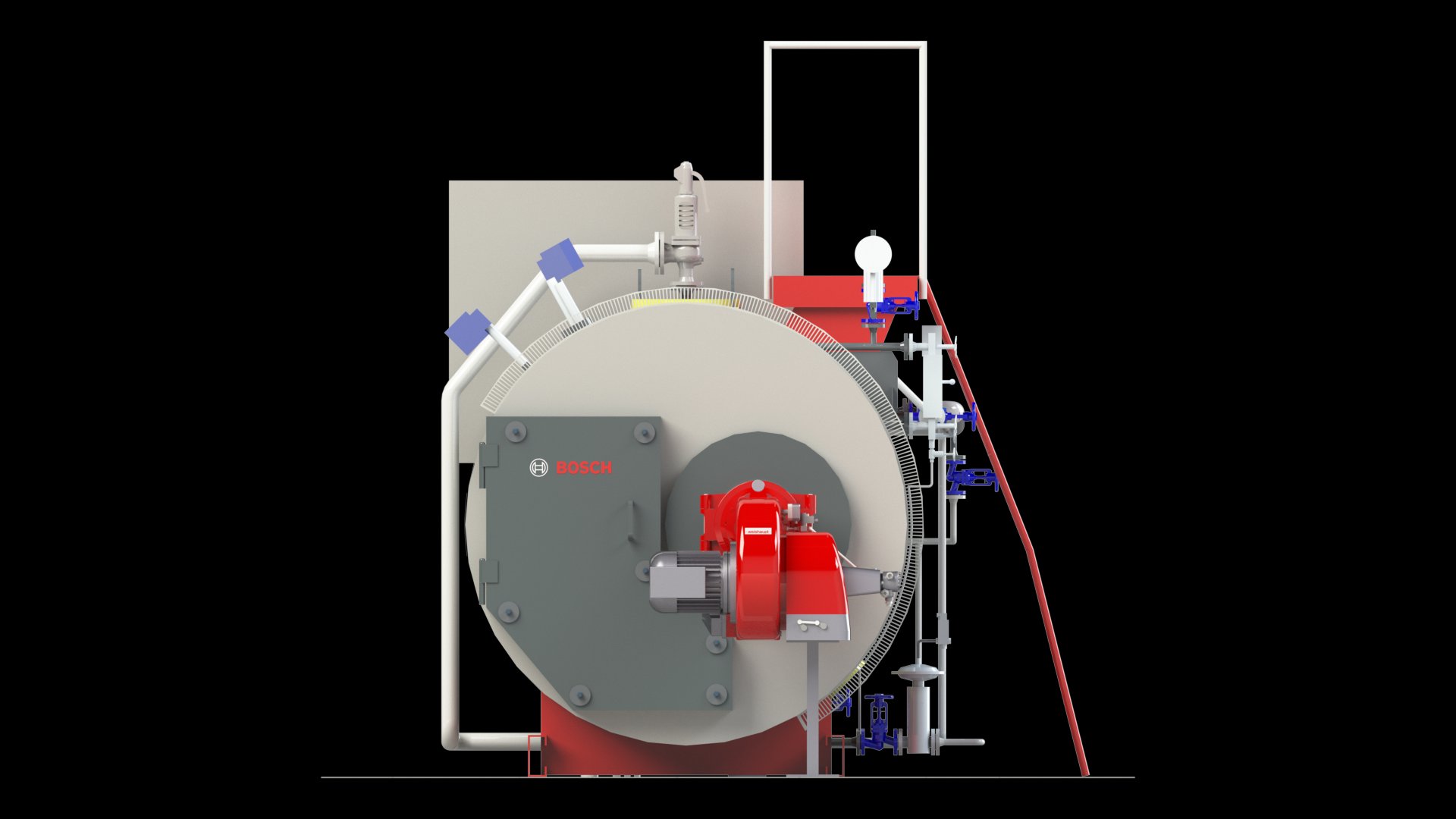 Front door & burner flange