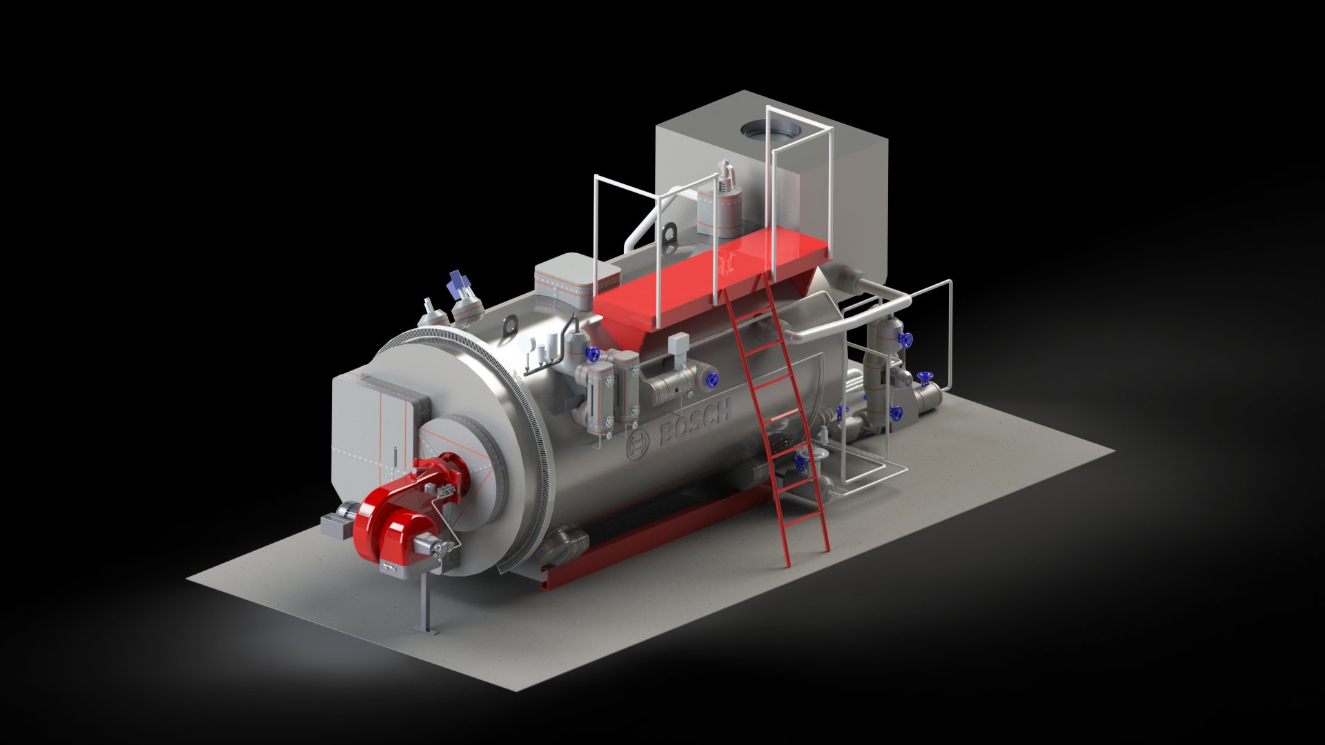 Bosch UL-S package steam boiler with Inzonex Modular Insulation