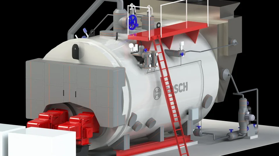 Bosch ZFR package steam boiler with Inzonex Modular Insulation
