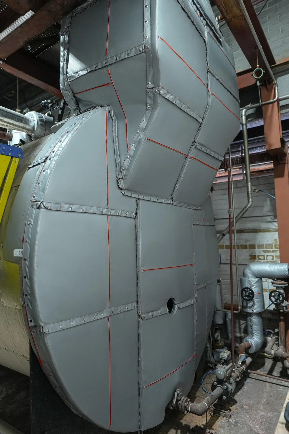 The same Cochran boiler door with Inzonex removable modular panels fitted