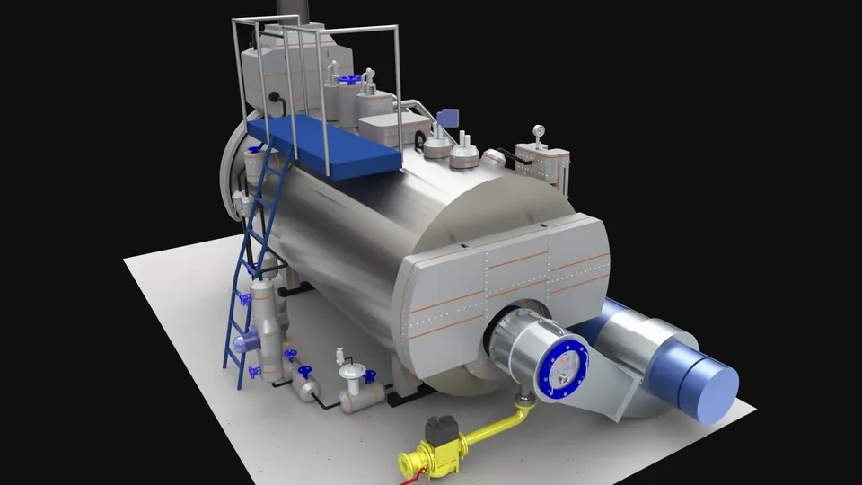 Cochran shell steam boiler with Inzonex Modular Insulation