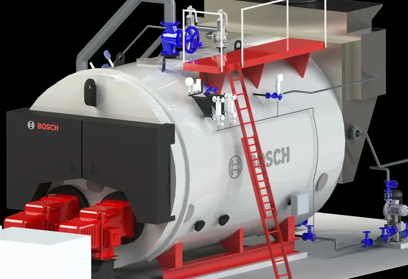 Bosch ZFR double-flame-tube boiler 3D model