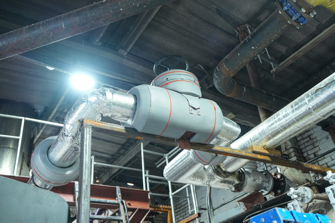Main valve under Inzonex modular removable panels