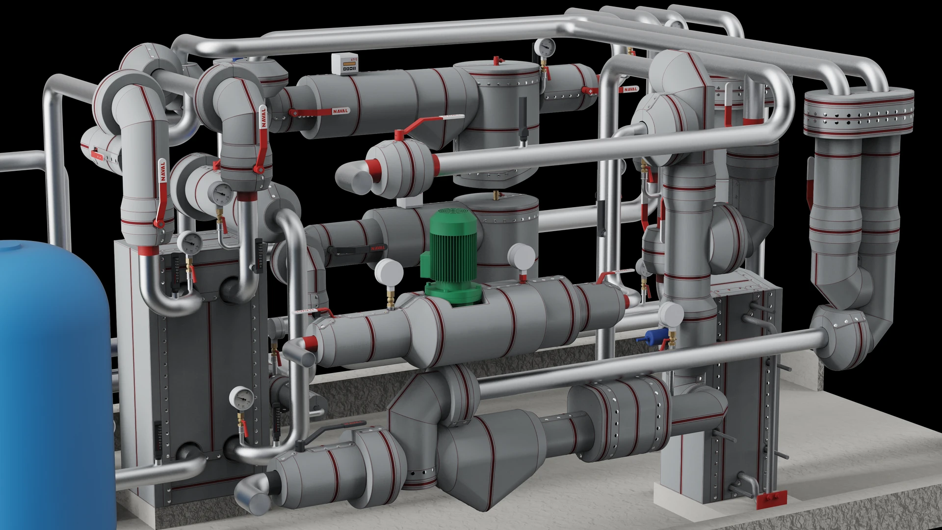 Click any element on the skid, insulated by Inzonex