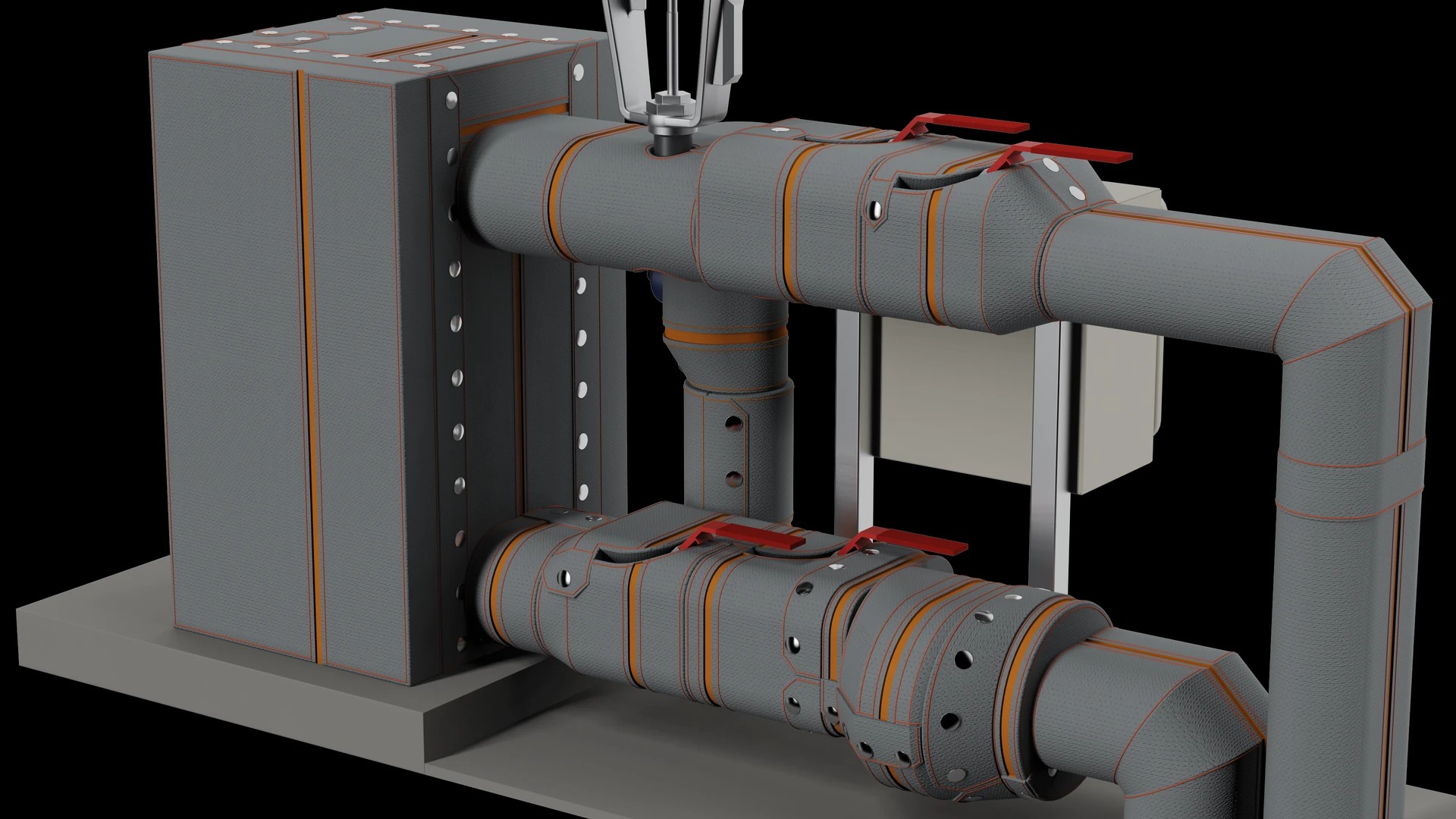 Control valve with pneumatic actuator, insulated by Inzonex