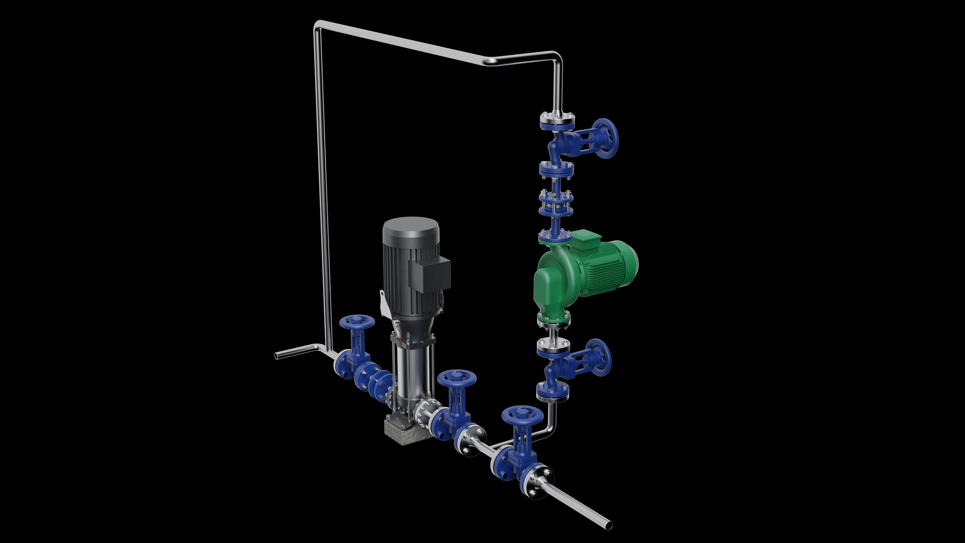 Feedwater runs to the boiler at 100 °C., uninsulated