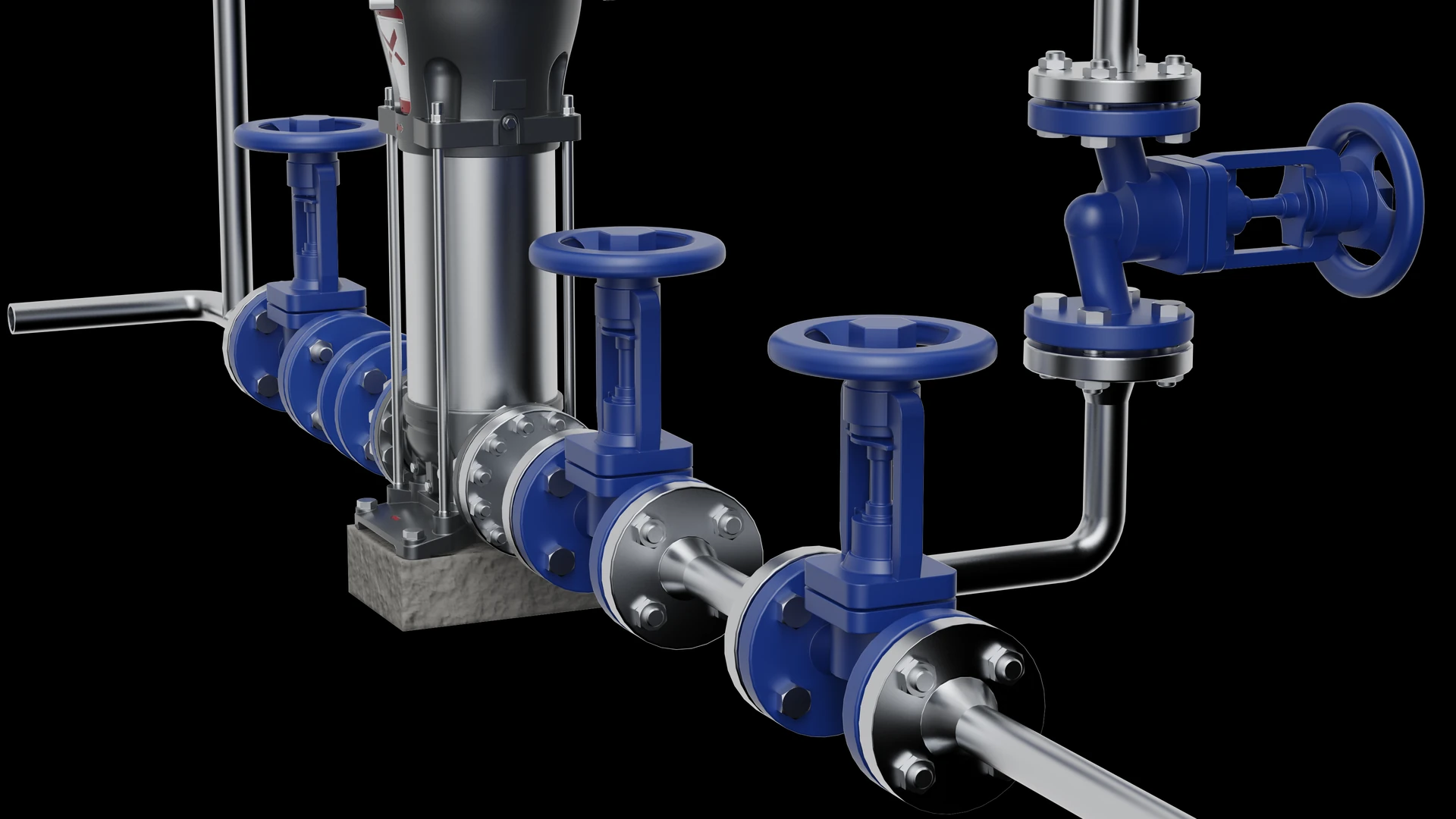 Feed pumps, uninsulated