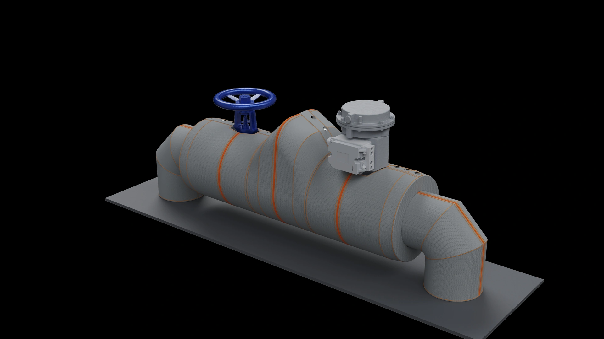 Valves and piping, insulated by Inzonex