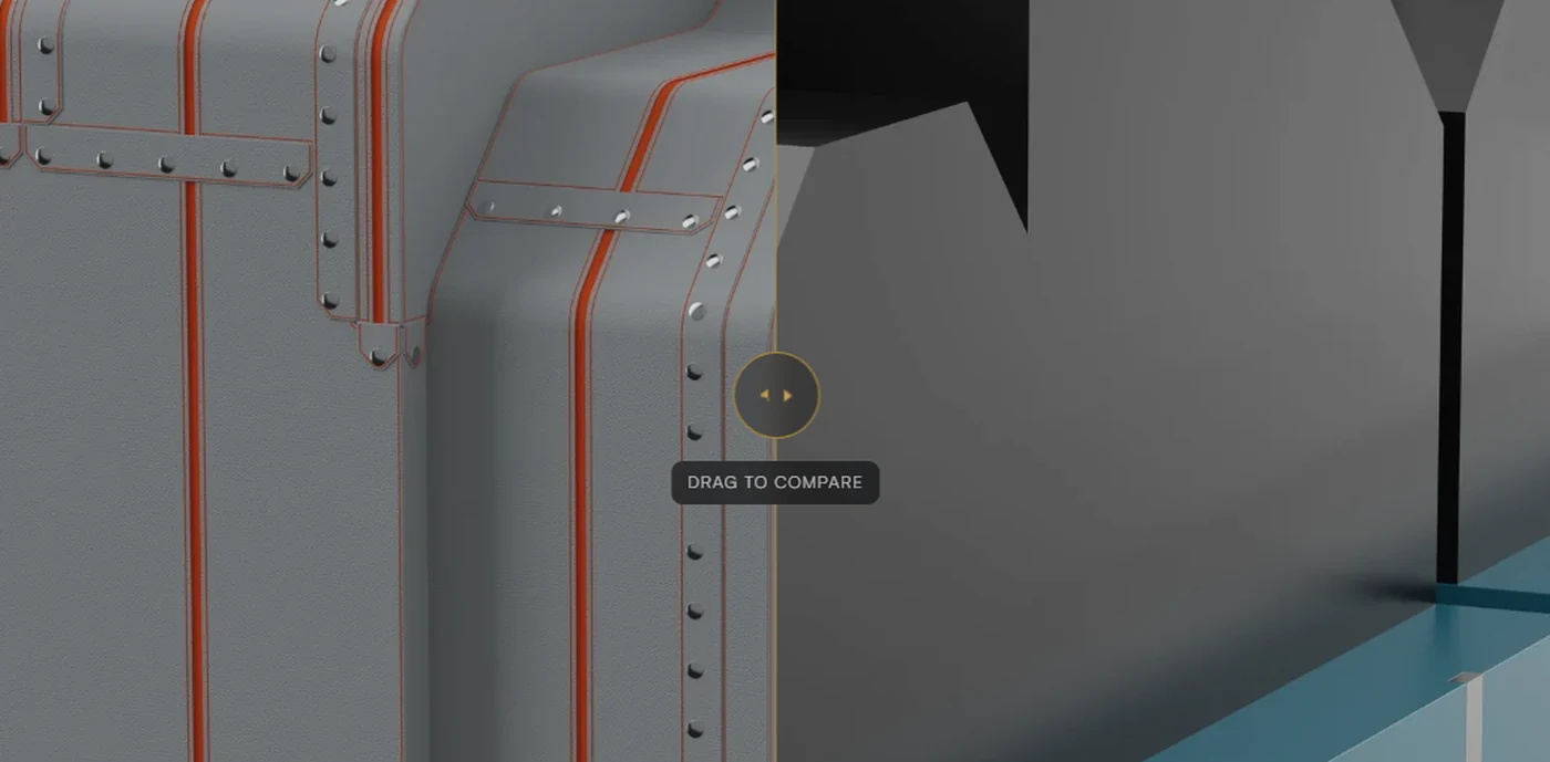 Interactive Kannegiesser dryer model comparing exposed and insulated surfaces